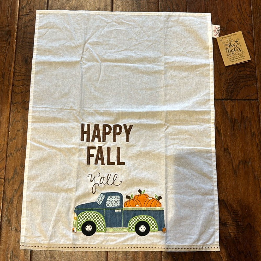 Glory Haus Embroidered Tea towel